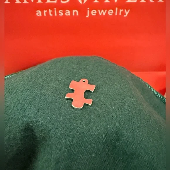 James Avery Sterling Silver Puzzle Piece Charm - Picture 2 of 4